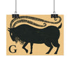 Tabby Booth Fine Art Print • G for Goat