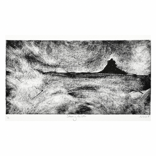 Niamh Spink ‘Stormy Castle’ Monotype