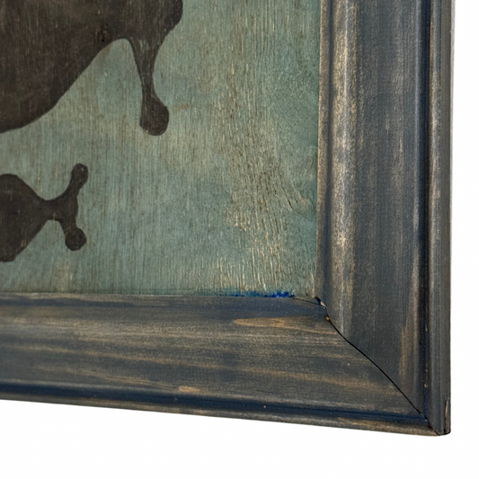 Steve Camps Original Framed Whale Painting