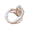 Claire English Sterling Silver Pear Cabochon Moonstone Loot Ring