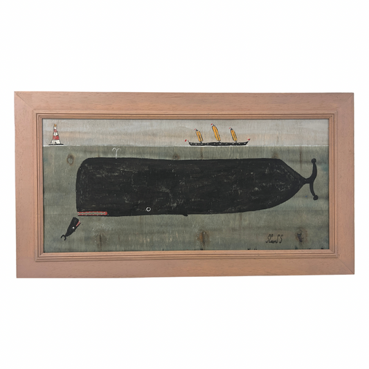 Steve Camps Original Framed Whale Painting