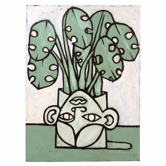 Vaughan Baker Original Painting on Canvas • The Pothead
