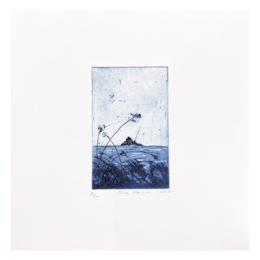 Niamh Spink ‘Blue Marazion’ Aquatint Etching