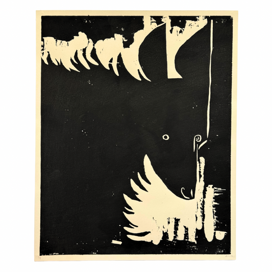 James Heslip Original Woodblock Handprint