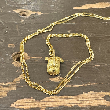 Natasha Ratcliffe Hand Crafted Solid 18ct Gold ‘Ooooh Face’ Pendant