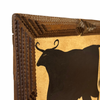 Tabby Booth Painting BULL in Vintage Frame