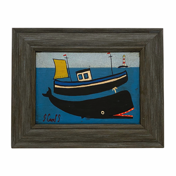 Steve Camps Original Framed Whale Painting