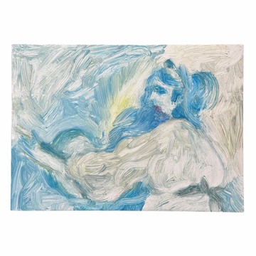 Chloe Bonfield Original Painting 'Woman With Guitar' On Board