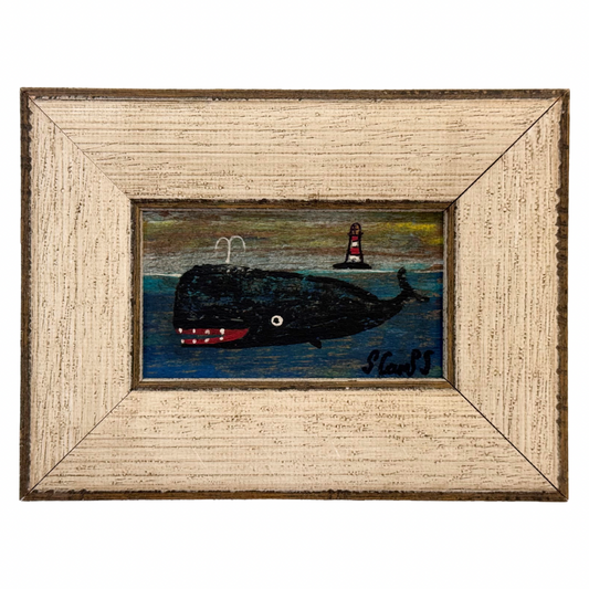 Steve Camps Original Framed Whale Painting
