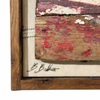 Ben Baker 'Blue Shark' Mixed Automata on Canvas