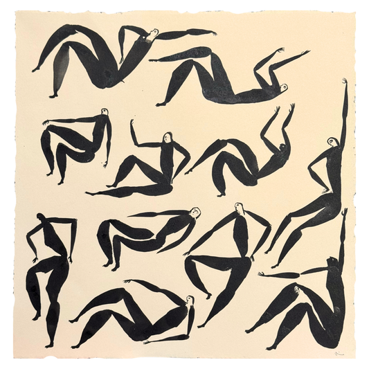 James Heslip Original Ink Drawing On Paper