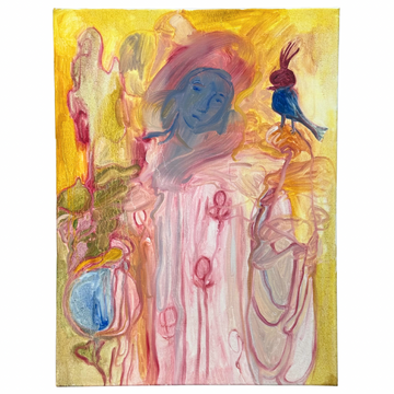 Chloe Bonfield Original Painting on Canvas • The Lady Of Pentacles