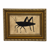 Tabby Booth Painting GRASSHOPPER in Vintage Frame