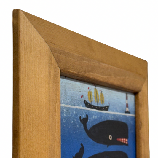 Steve Camps Original Framed Whale Painting