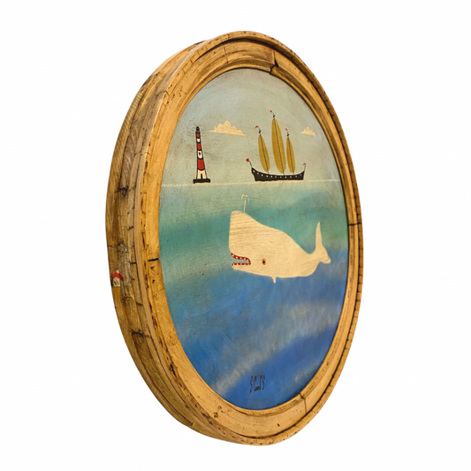 Steve Camps Original Framed Whale Painting