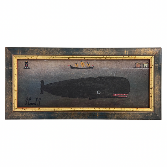 Steve Camps Original Framed Whale Painting