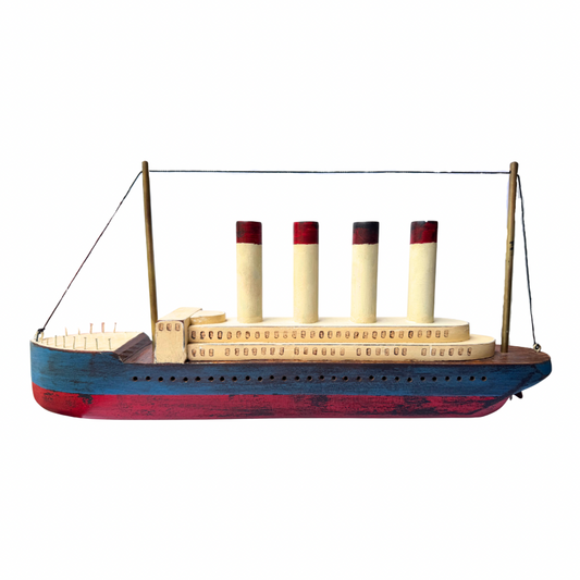 Ralph Original Wooden Ocean Liner Scupture