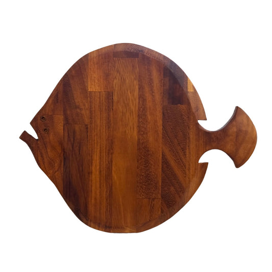 James Heslip Reclaimed Iroko Flat Fish Chopping Board