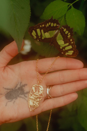 Tabby Booth X Rare Bear Jewellery • 24-Carat Gold Beetle Pendant