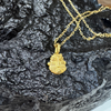 Natasha Ratcliffe Hand Crafted Solid 18ct Gold ‘Shocked Face’ Pendant