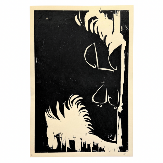 James Heslip Original Woodblock Handprint