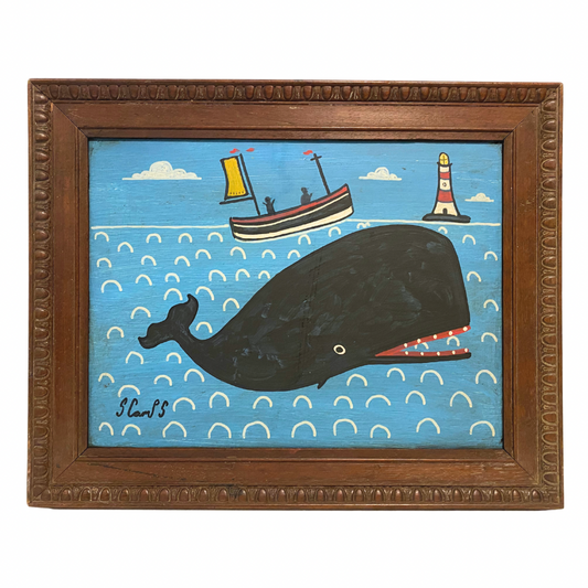Steve Camps Original Framed Whale Painting