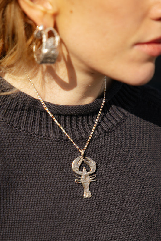 Tabby Booth X Rare Bear Jewellery • 925 Silver Lobster Pendant