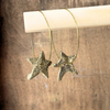 Joelle Poulos Hand Crafted Brass Star Earrings
