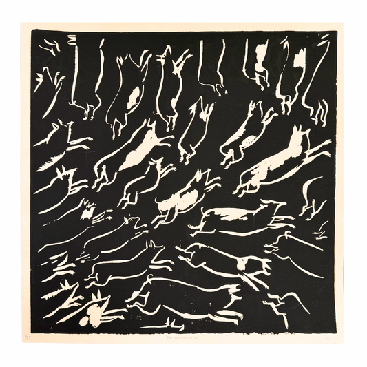 James Heslip Limited Edition Woodblock Handprint