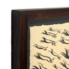 James Heslip Original Ink Drawing in Wood Frame • Murmuration