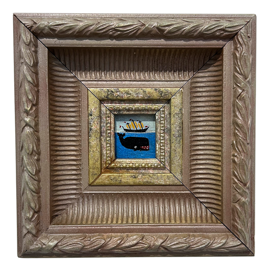 Steve Camps Original Framed Whale Painting