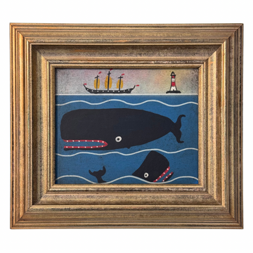 Steve Camps Original Framed Whale Painting