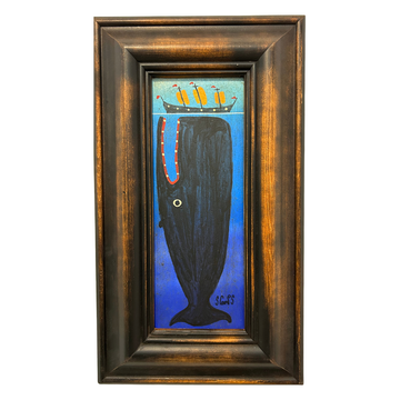 Steve Camps Original Framed Whale Painting