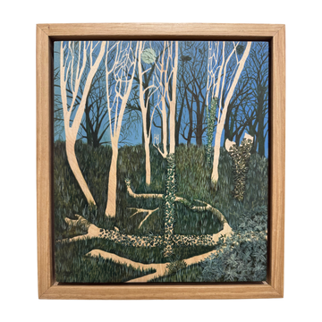 Meredith Owen Original Framed Oil Painting • Carwinion Wood