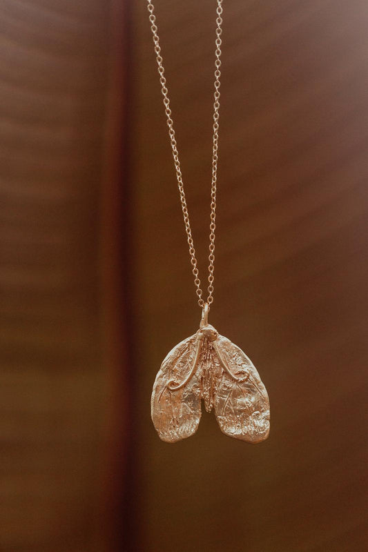 Tabby Booth X Rare Bear Jewellery • Sterling Silver Moth Pendant