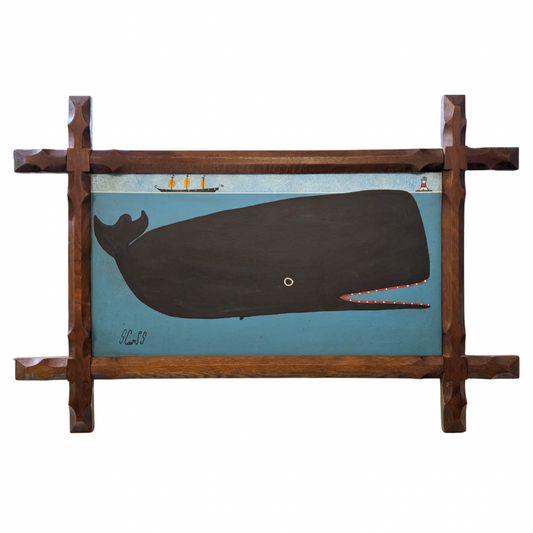 Steve Camps Original Framed Whale Painting