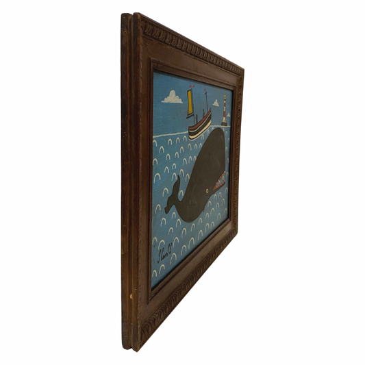 Steve Camps Original Framed Whale Painting
