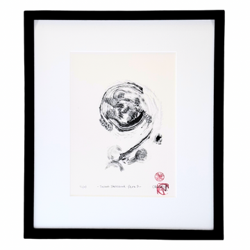 Clementine Neild Original Monotype in Frame • Trebah Sketchbook: Fern 9