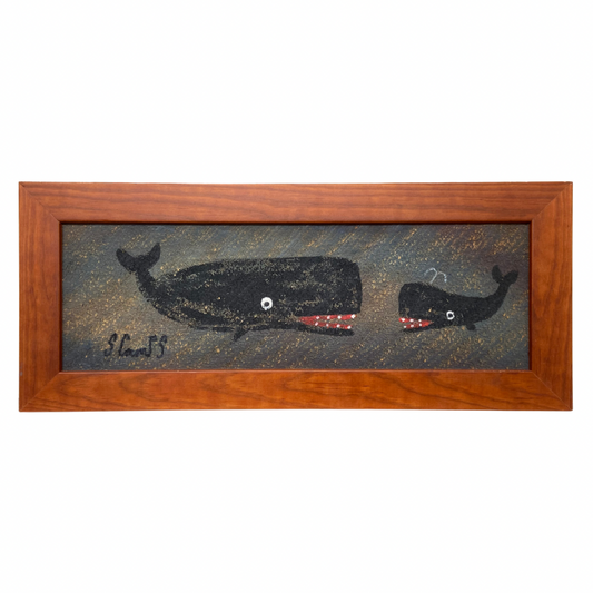 Steve Camps Original Framed Whale Painting
