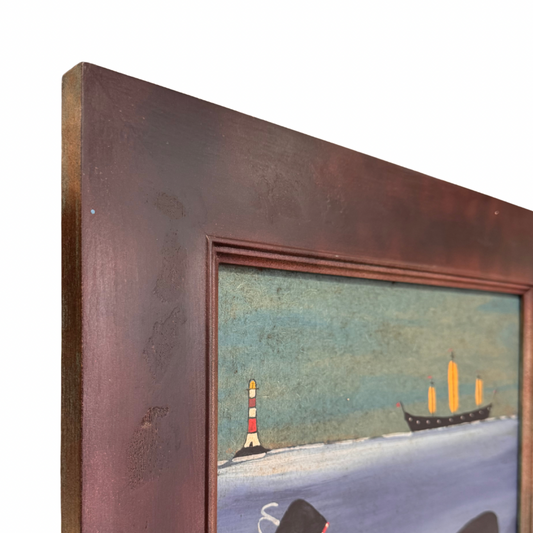 Steve Camps Original Framed Whale Painting