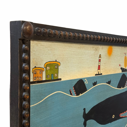 Steve Camps Original Framed Whale Painting