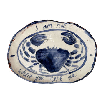 Eloise Rose Handmade Terracotta Platter • I Am Not Where You Left Me