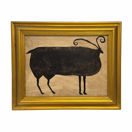 Tabby Booth Painting RAM in Vintage Frame