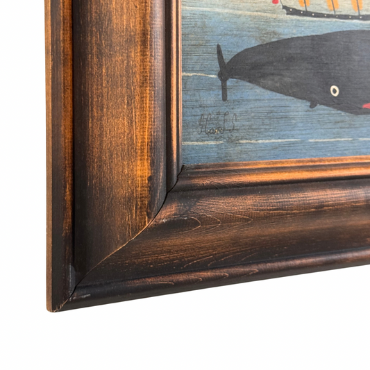 Steve Camps Original Framed Whale Painting