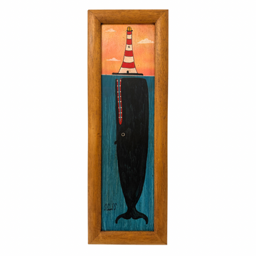 Steve Camps Original Framed Whale Painting