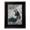 Charlie Barnett Original Framed Charcoal Drawing