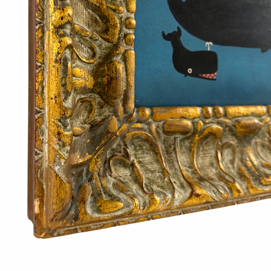 Steve Camps Original Framed Whale Painting