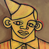Vaughan Baker Original Painting on Canvas • Melancholy Of A Golden Boy
