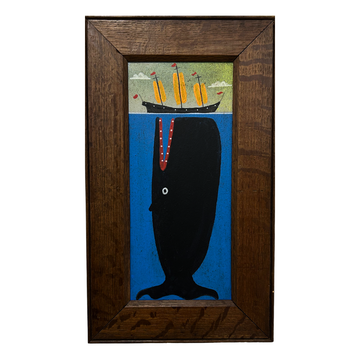 Steve Camps Original Framed Whale Painting