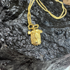 Natasha Ratcliffe Hand Crafted Solid 18ct Gold ‘Ooooh Face’ Pendant